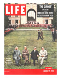 Eisenhower, Bulganin, Faure, and Eden, August 1, 1955 Premium Photographic Print by Frank Scherschel