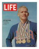 Don Schollander with his Four Olympic Gold Medals Won in Swimming Events, October 30, 1964 Photographic Print by John Dominis