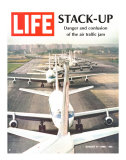 Stack-Up, Air Traffic Jam, August 9, 1968 Premium Photographic Print by Bob Gomel