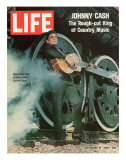 Singer Johnny Cash, November 21, 1969 Premium Photographic Print by Michael Rougier