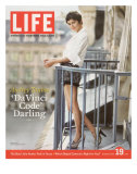 French Actress Audrey Tautou Outdoors on a Balcony in Paris, May 19, 2006 Premium Photographic Print by Greg Kadel