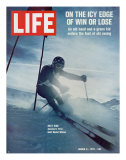 On the Icy Edge of Win or Lose, Billy Kidd, America's First Gold Medal Winner, March 6, 1970 Premium Photographic Print by George Silk
