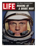 Astronaut John Glenn, Making of a Brave Man, February 2, 1962 Premium Photographic Print by Ralph Morse