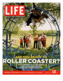 Blue Flash, Homemade Roller Coaster Built by John Ivers in Backyard, Bruceville, IN, June 10, 2005 Fotografie-Druck von Alex Tehrani