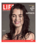 Portrait of Brooke Shields with her Eyes Shut, March 23, 2007 Photographic Print by Tom Munro