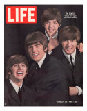 The Beatles, Ringo Starr, George Harrison, Paul Mccartney and John Lennon, August 28, 1964 Premium Photographic Print by John Dominis