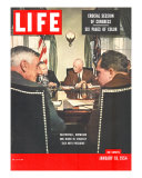 Eisenhower, Saltonstall, Knowland, and Nixon, January 18, 1954 Photographic Print by Mark Kauffman