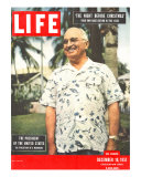 President Harry Truman in Casual Shirt, December 10, 1951 Photographic Print by George Skadding