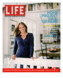 TV Homemaker Expert Katie Brown Posing in her Weekend Home in Bridgehampton, NY., October 7, 2005 Photographic Print by Jim Franco