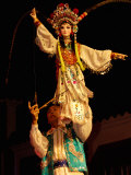 Stick-Puppet Show, Sichuan Opera, Shu Feng Ya Yun Tea House in Chengdue, Shaanxi Province, China Photographic Print by Pete Oxford