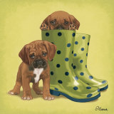 In her boots Prints by Maryline Cazenave