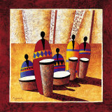 Les Percussionnistes Prints by Moga 