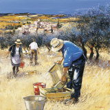 La cueillette des olives Arte por Andre Deymonaz