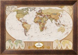 World Antique Map Print World Antique Map Print