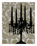 Candelabra Silhouette I Posters by Ethan Harper
