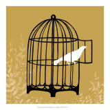 Birdcage Silhouette II Kunstdrucke von Erica J. Vess
