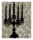Candelabra Silhouette II Art by Ethan Harper