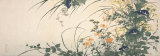 Design of Morning Glories, Dianthus, and Other Flowers Poster par Utagawa Toyohiro