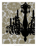 Chandelier Silhouette I Posters by Ethan Harper
