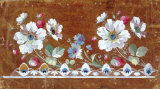 Floral Embroidery Design with Flowers and Strawberries Posters av Jean-Francois Bony Floral Embroidery Design with Flowers and Strawberries Posters av Jean-Francois Bony