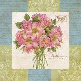 Flowers on Blue II Poster by Tim Coffey