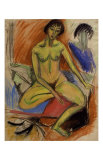 Seated Female Nude Posters par Ernst Ludwig Kirchner