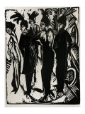 Five Cocottes Prints by Ernst Ludwig Kirchner