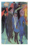 People in Front of a Shop Window Poster par Ernst Ludwig Kirchner