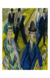 People on the Street Affiches par Ernst Ludwig Kirchner