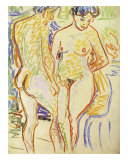 Standing Nude Couple Prints by Ernst Ludwig Kirchner