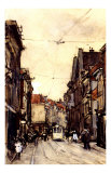 Busy Street at the Hague Netherlands Print by Floris Arntzenius