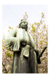 Bronze Statue, Cherry Blossoms of Spring Art by Takashi Kirita