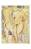 Standing Nude Couple Affiche par Ernst Ludwig Kirchner