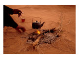Bedouin Desert Breakfast, Jordon-Wadirum Prints by Charles Glover