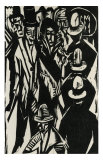 Flaneus in the Street Affiches par Ernst Ludwig Kirchner