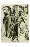 Street Scene III Affiches par Ernst Ludwig Kirchner