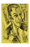 Self-Portrait with Cigarette Poster par Ernst Ludwig Kirchner