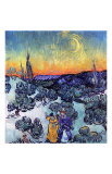 Evening Promenade Posters by Vincent van Gogh