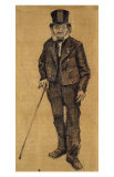 Orphan Man with Top Hat and Stick Plakater af Vincent van Gogh
