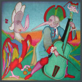 Le contrebassiste Limited Edition by Mihail Chemiakin