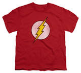Youth: DC Comics - The Flash Logo - Distressed T-Shirt