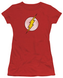Juniors: DC Comics - The Flash Logo - Distressed Shirt