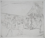 092 - Scene de rue a Miami Edition limitée par Jules Pascin