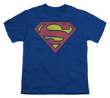 Youth: DC Comics - Superman - Retro Logo Distressed T-shirts