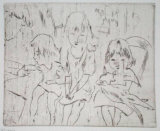 105 - Trois petites filles Edition limitée par Jules Pascin