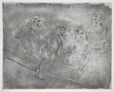 153 - Quatre femmes au divan Edition limitée par Jules Pascin