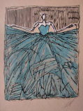 Composition 40 sur papier kraft Limited Edition by Yves Clerc
