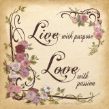 Live with Purpose Kunstdrucke von Charlene Winter Olson
