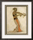 Javanese Dancer Drawing a Bow in a Highly Stylized Movement Posters by Tyra Kleen