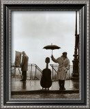 Musician in The Rain Print by Robert Doisneau